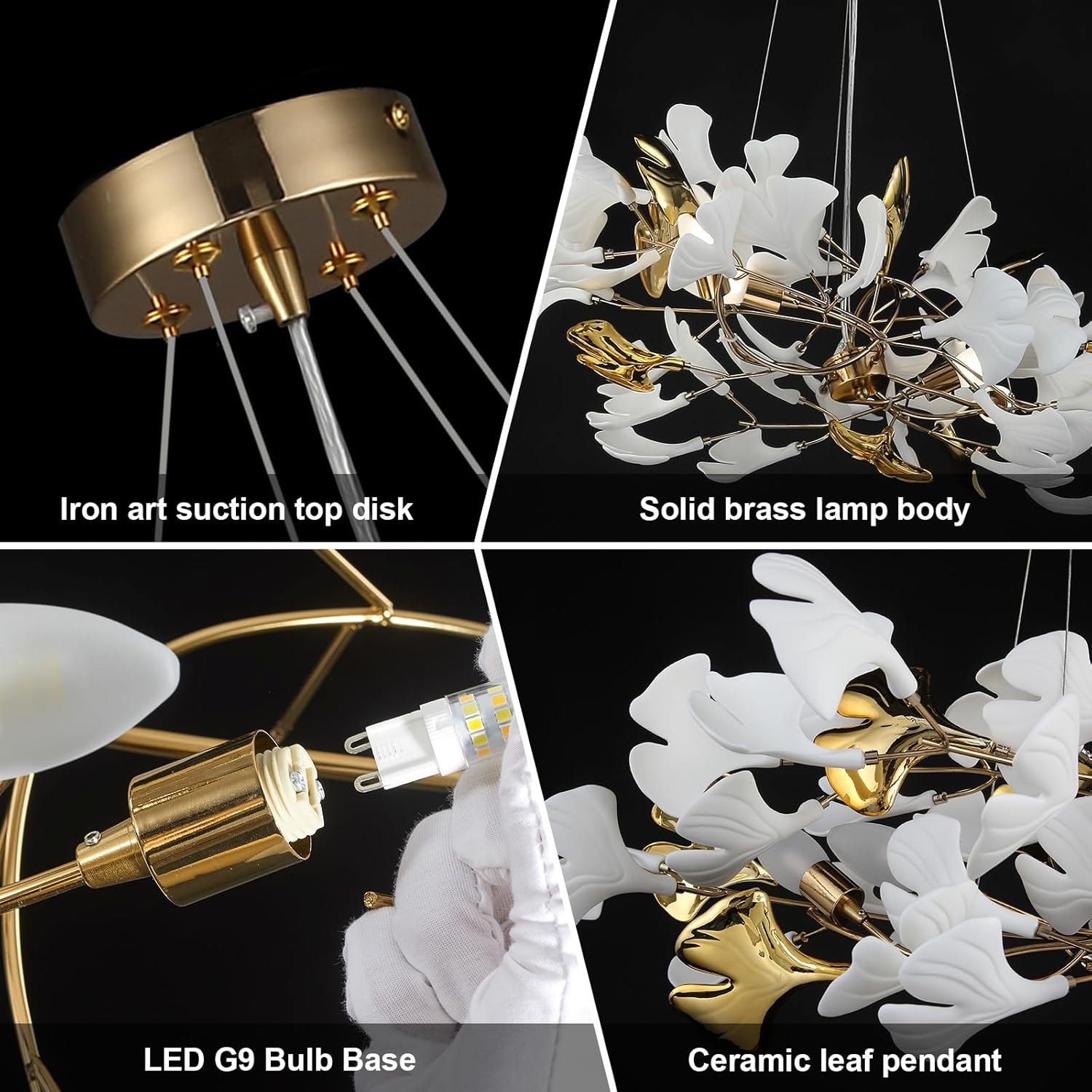 Candelabru LUXURY Golden VALERY 120x40cm