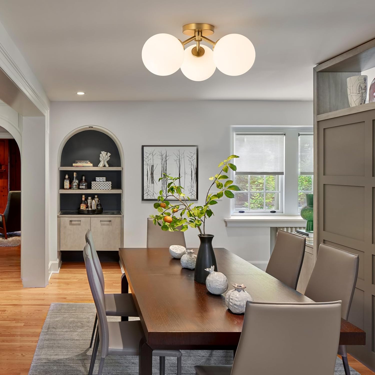 Lustra VESCA Gold Abajur Mat 3xE27