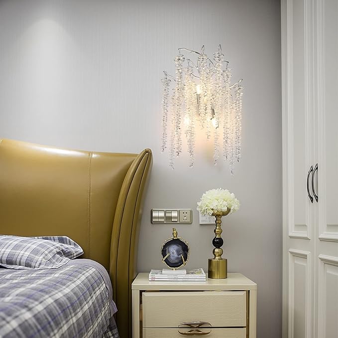 Aplica Cristal Silver Luxury Willow