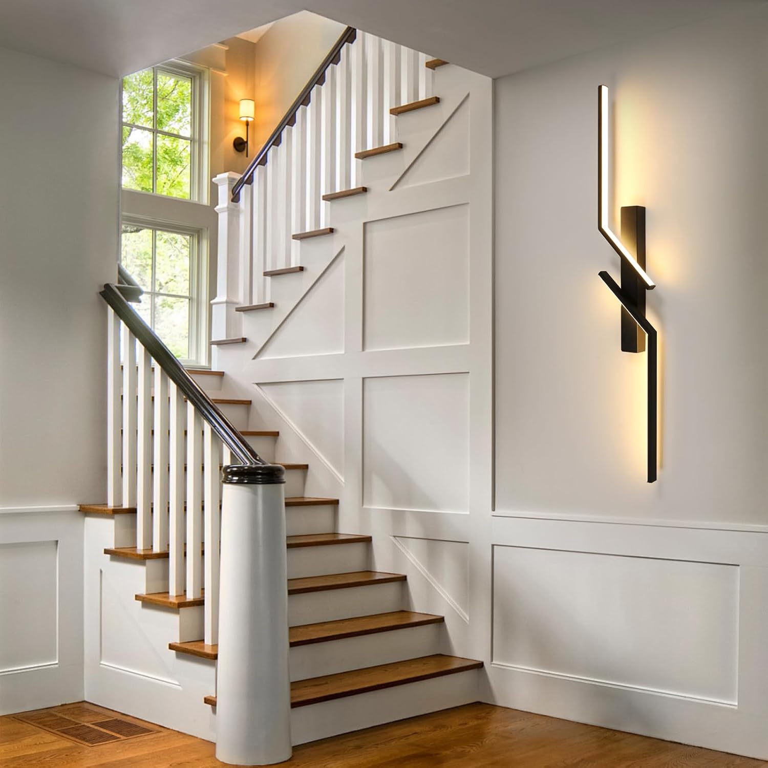 Aplica LED Modern Lines Black 60cm Echivalent 100W