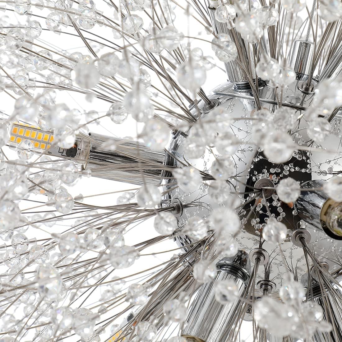 Lustra Suspendata Crystal SIGMA Silver