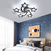 Lustra Led 160W Star Design Black Telecomanda Echivalent 600W Lighting Fixtures