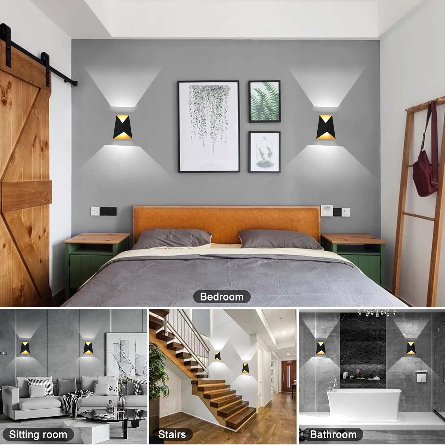 Aplica LED 10W Exterior PRISMA Neagra FY-666A/BK+GD