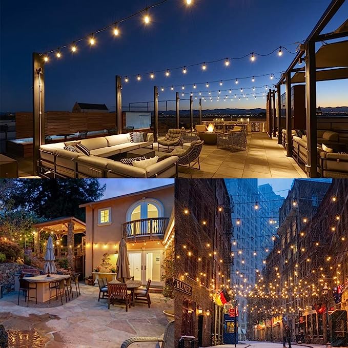 KIT Complet Ghirlanda SOLARA 10m / 10XE27 / Becuri Incluse