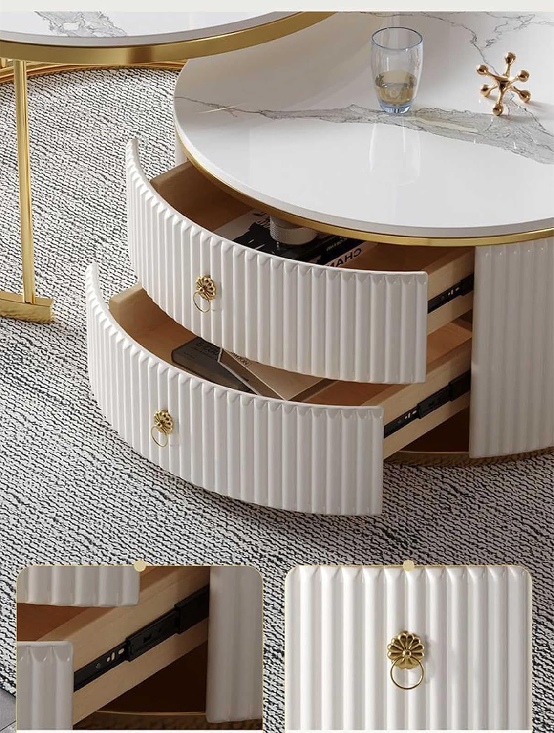 Masa Decorativa Valencia Double Marble Deluxe