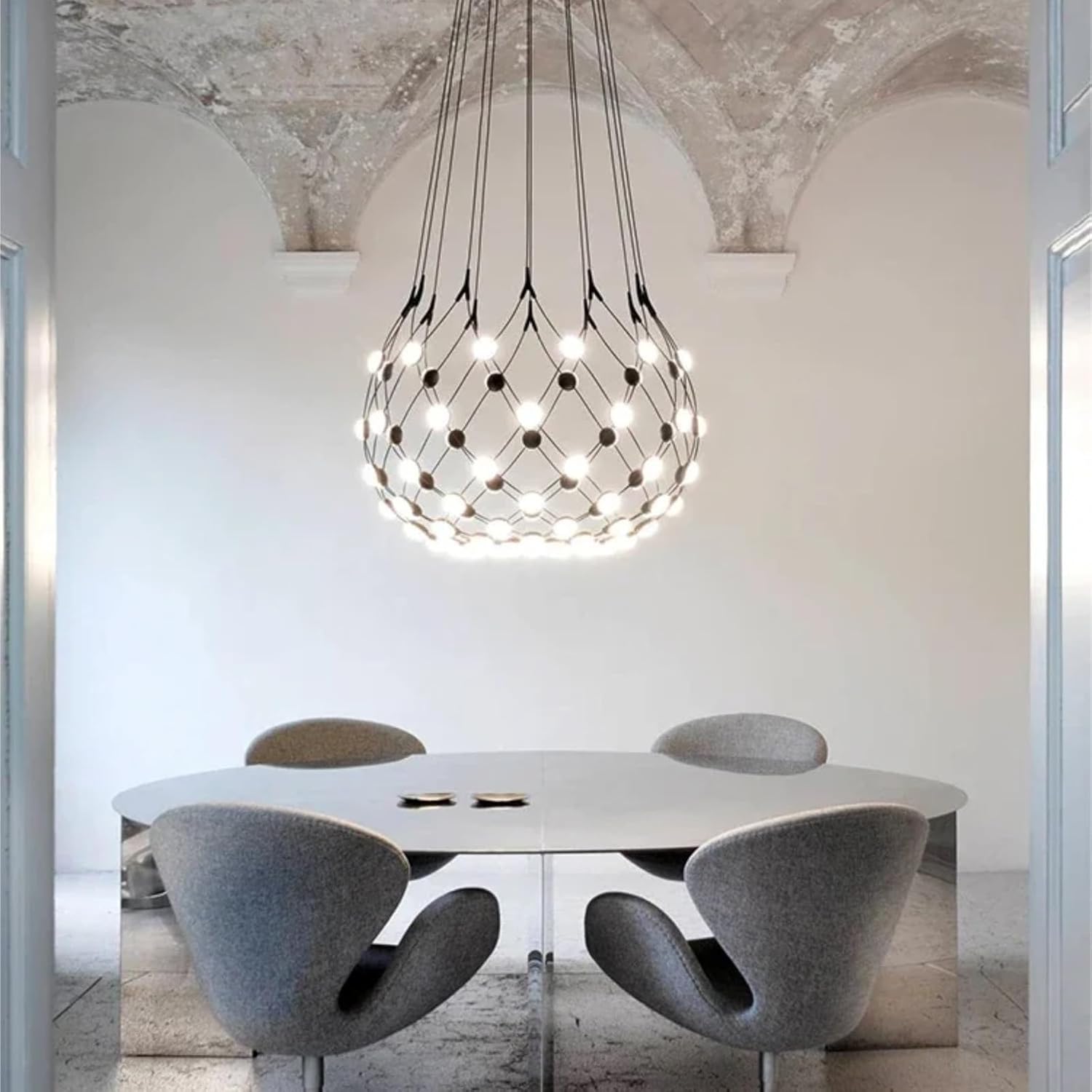 Lustra LED Suspendata LUGARO DIA Black