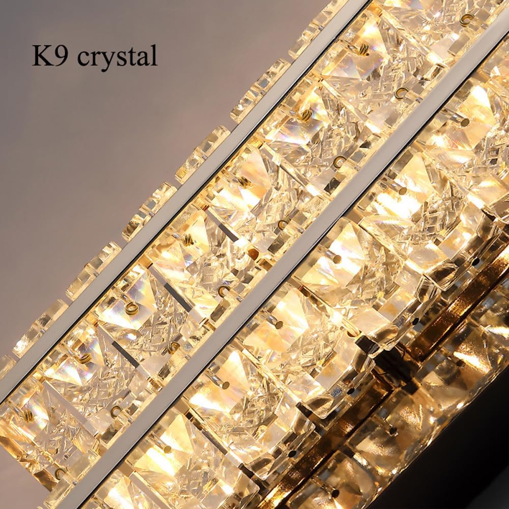 Aplica LED GIZA Silver Cristal Lines Telecomanda