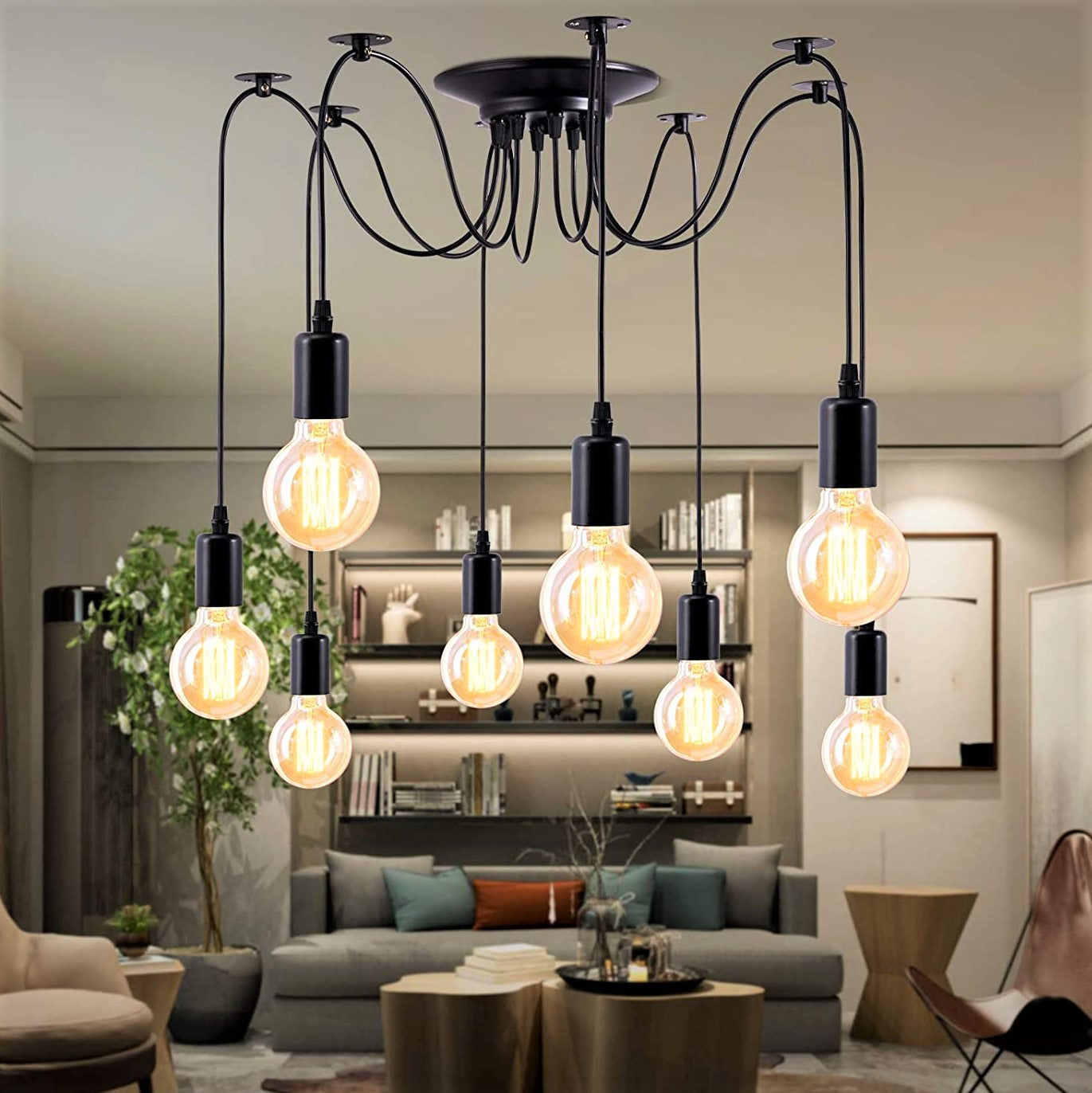 Lustra Vintage SPIDER 8xE27