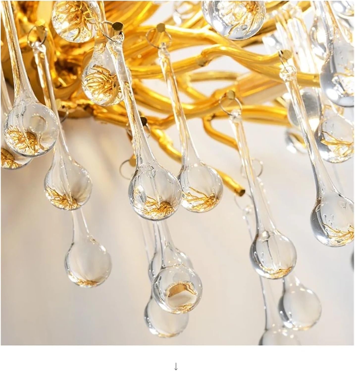 Aplica Perete Cristal Luxury Golden Tears