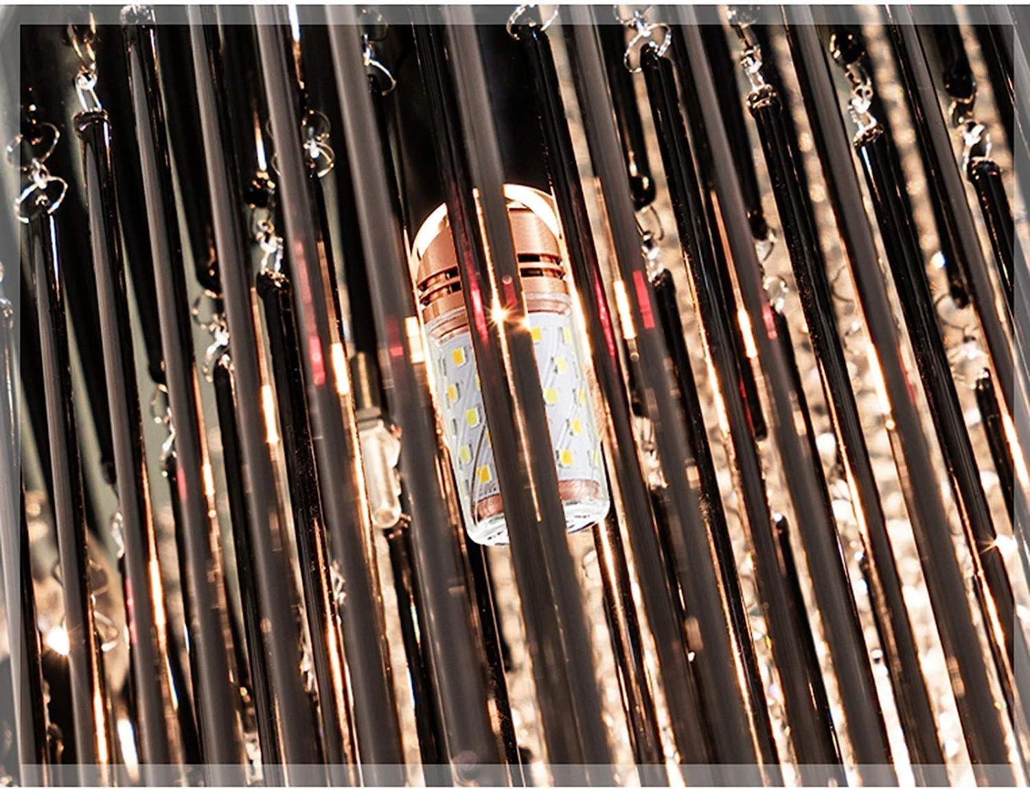 Candelabru Aplicat Cristal Luxury Black Beauty Square