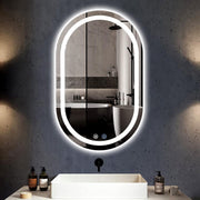 Oglinda LED Ovala 60x78cm Functie Dezaburire si Touch M06S