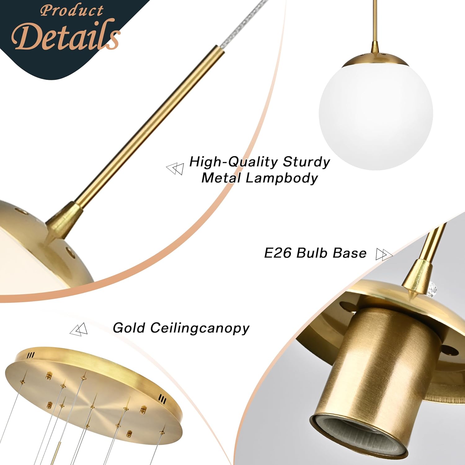 Lustra Abajur Mat GOLD Luxury STAIRCASE Gigant 25xE27