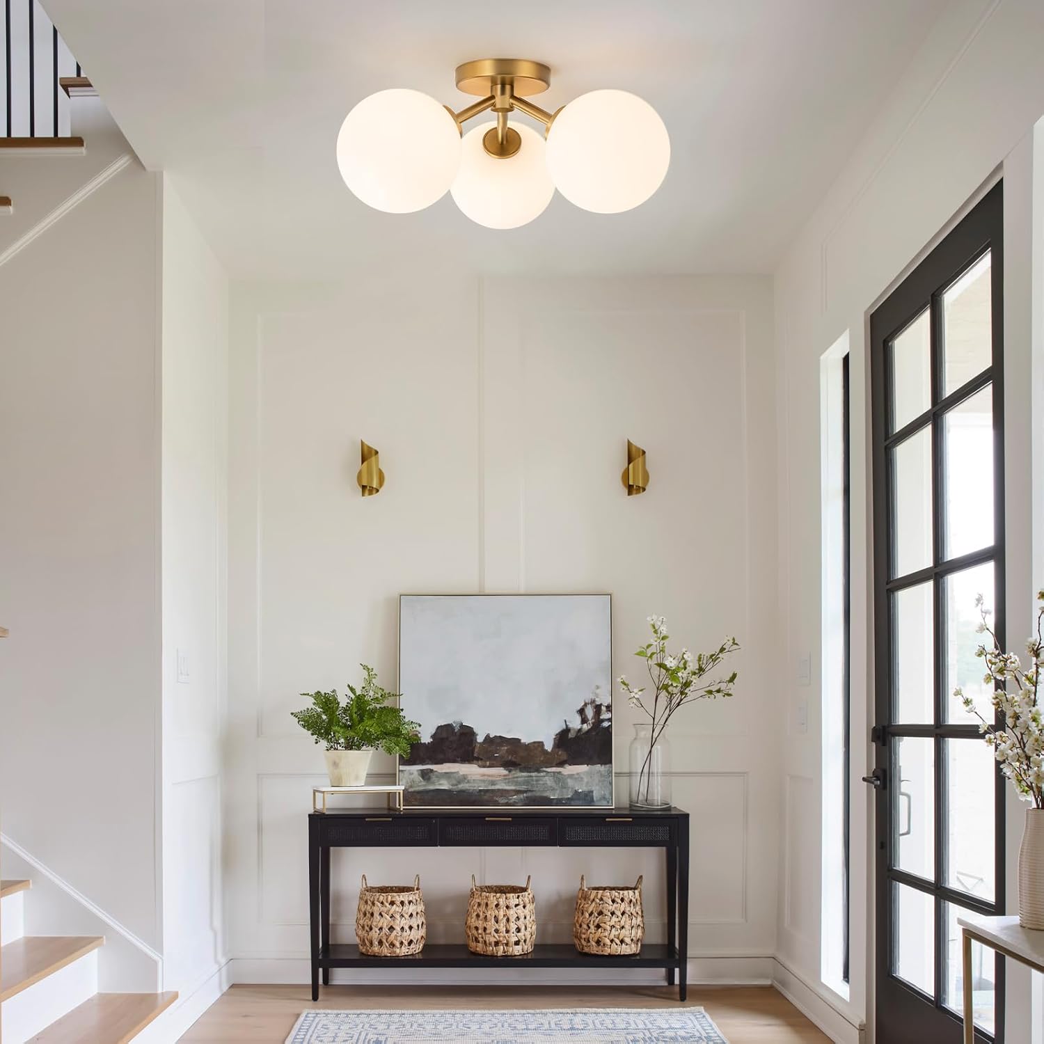 Lustra VESCA Gold Abajur Mat 3xE27