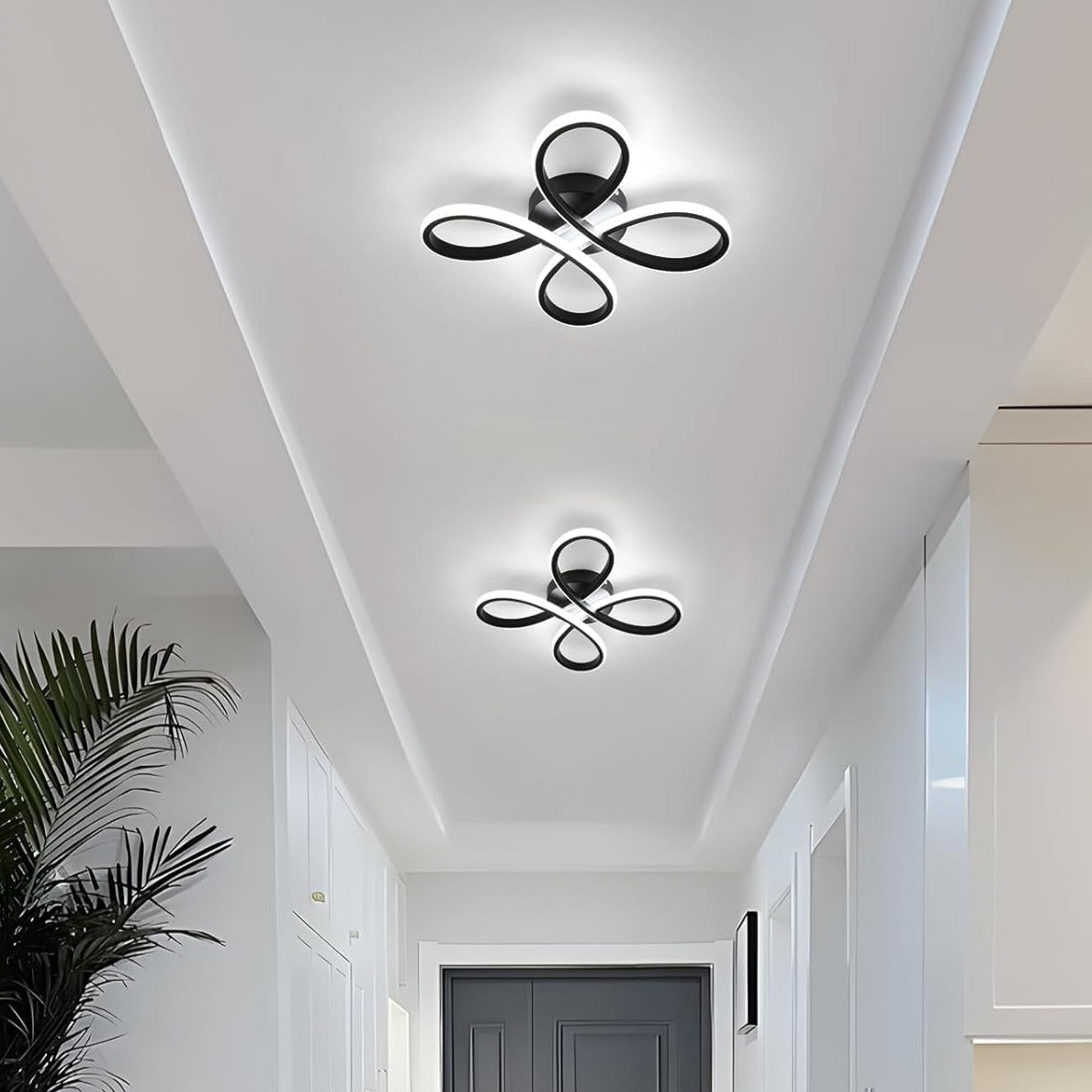 Lustra LED ZENDRA BLACK Echivalent 400W cu Telecomanda