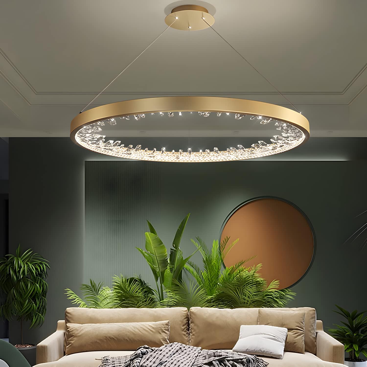 Lustra LED ICE-AGE Gold 1 Segment Echivalent 200W