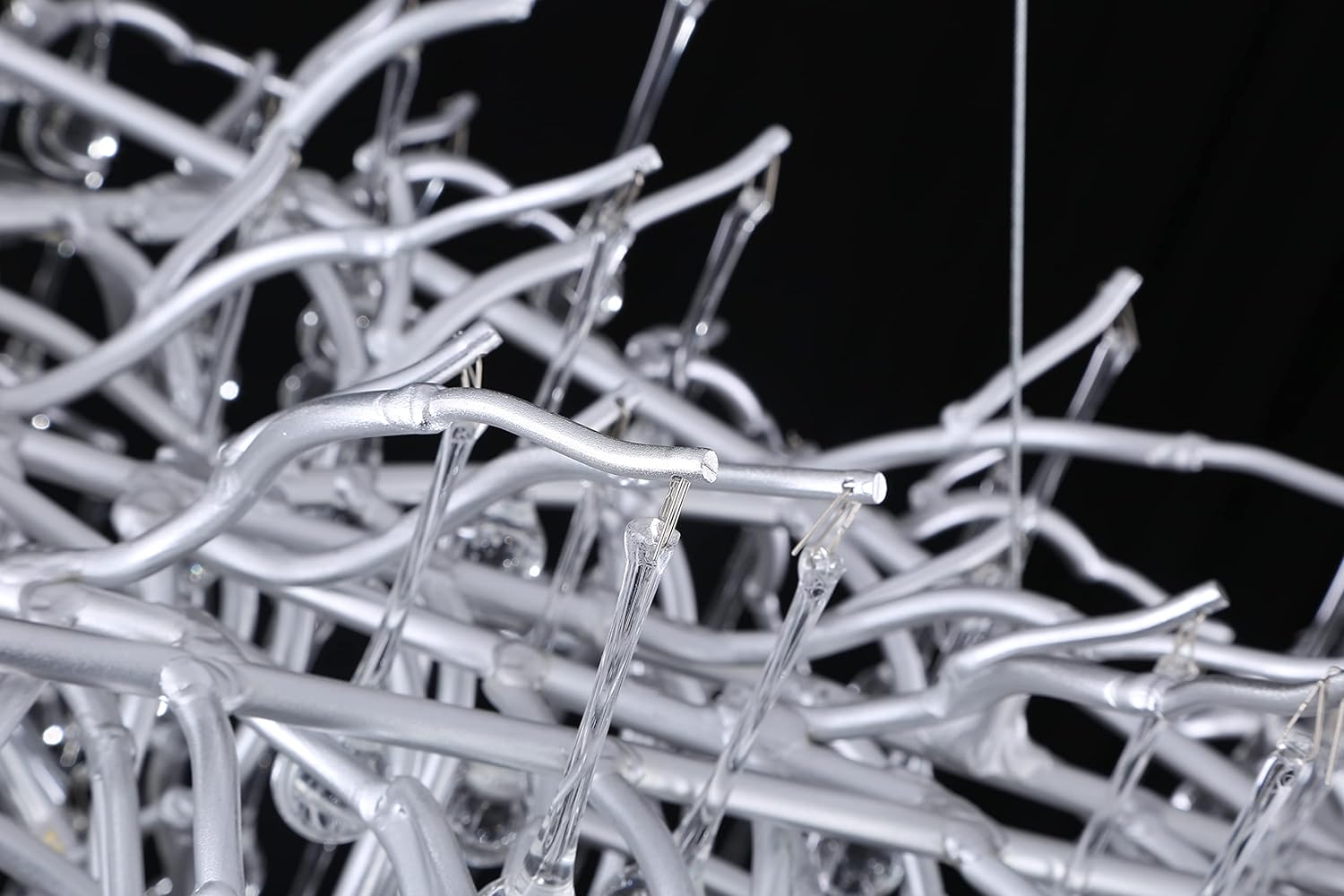 Candelabru Cristal LUXURY Silver Tears 80CM