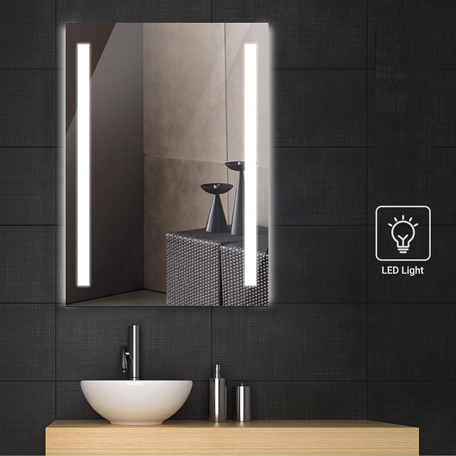 Oglinda LED 50X70cm cu Functie Dezaburire si Touch M061S