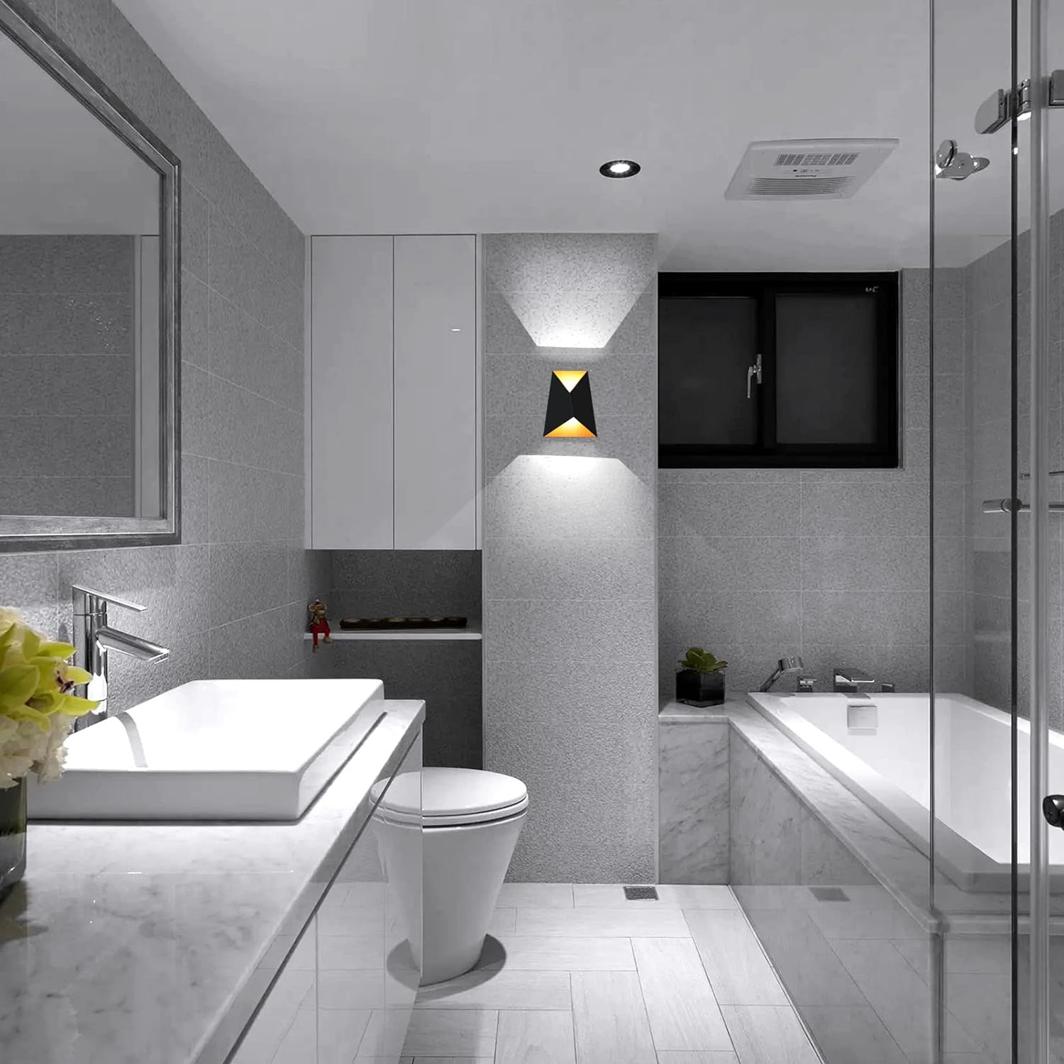 Aplica LED 10W Exterior PRISMA Neagra FY-666A/BK+GD