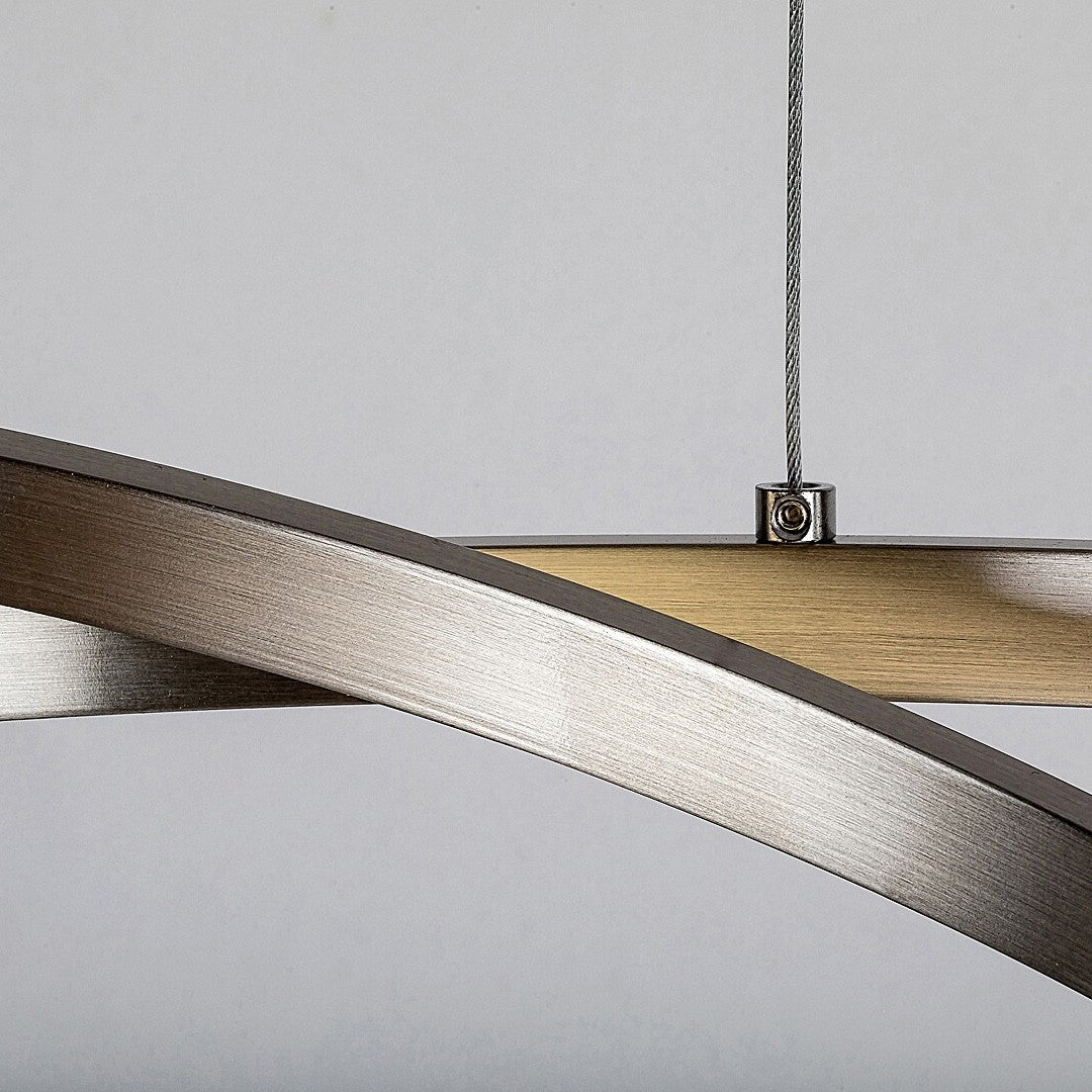 Lustra LED Suspendata Silver RONDA Echivalent 300W