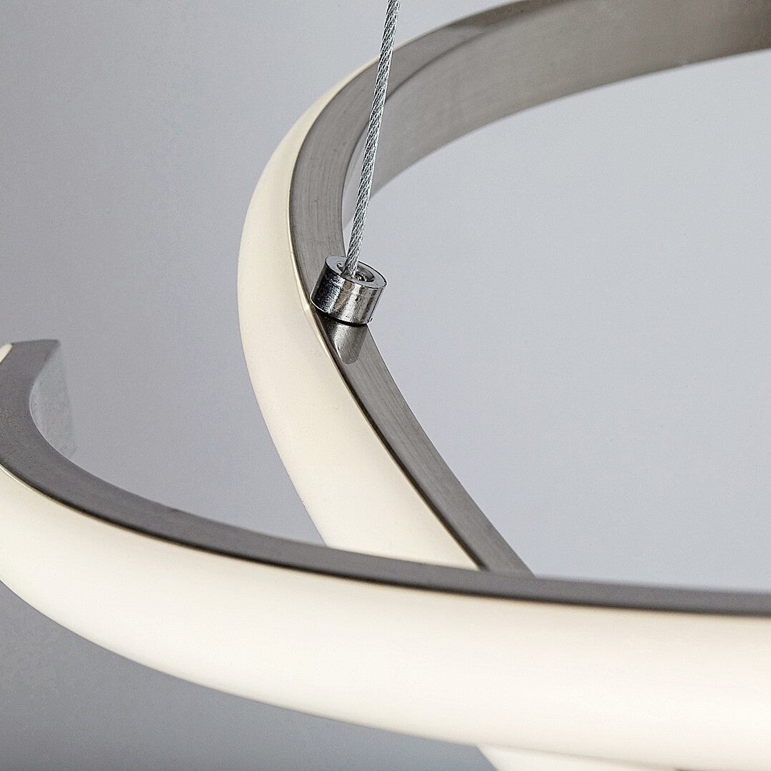 Lustra LED Suspendata Silver RONDA Echivalent 300W