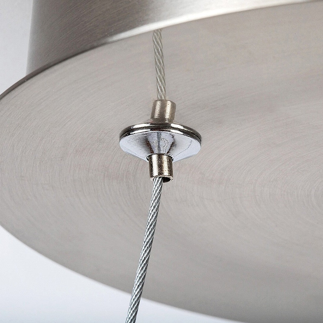 Lustra LED Suspendata Silver RONDA Echivalent 300W