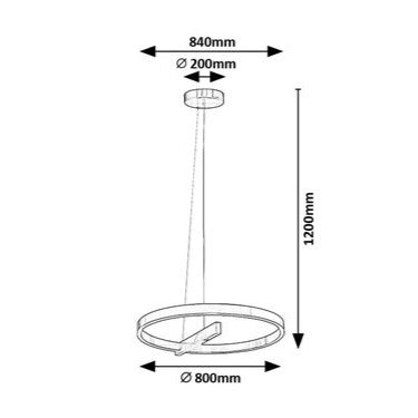 Lustra LED Suspendata Silver NIMBO Echivalent 300W
