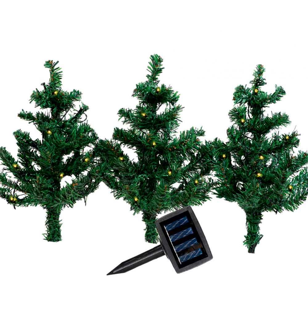 Set 3 Braduti Artificiali Craciun Solari 47cm