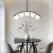 Lustra Abajur MAT BLACK ARQUE 5xE27