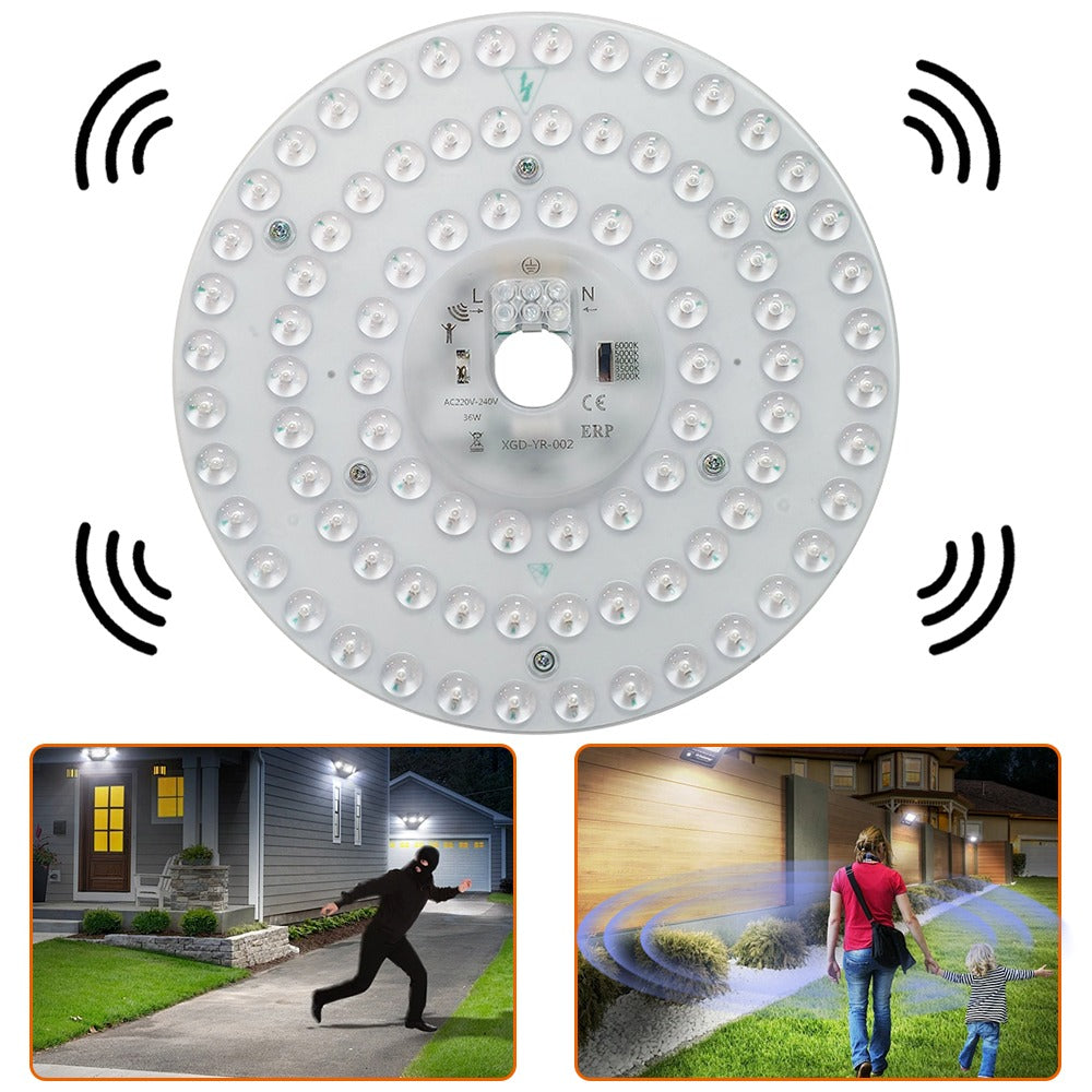 Modul LED Magnetic 30cm, 28W/38W/48W cu 5 Lumini Reglabile din Buton