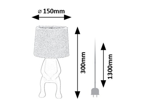 Veioza Decorativa SMURFY White 1xE14