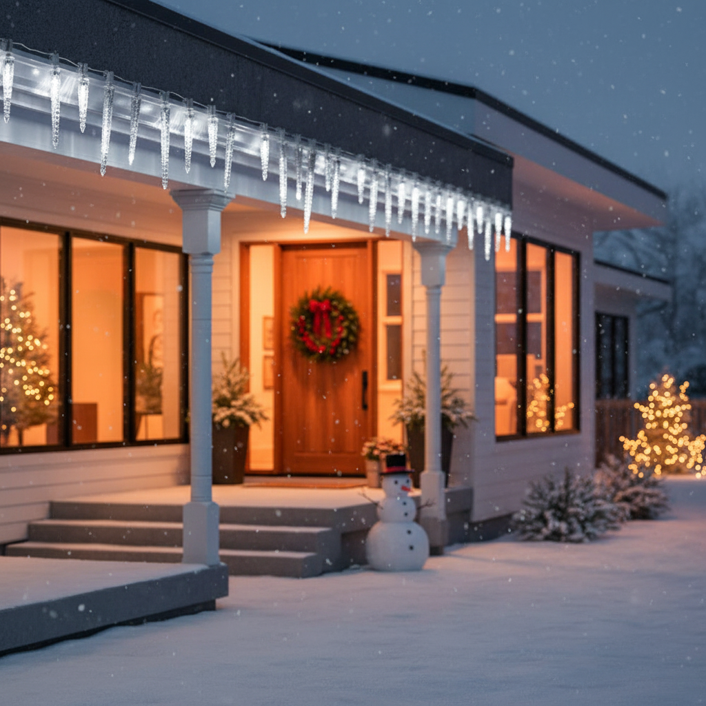 Instalatie LED Turturi Coldvale 72 LED-uri 1.8M Fir Alb IP44