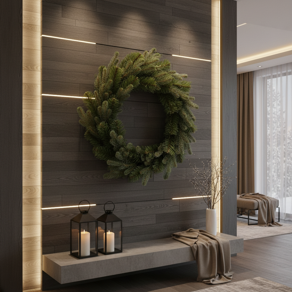 Coronita Artificiala De Craciun Gigant Winterhollow