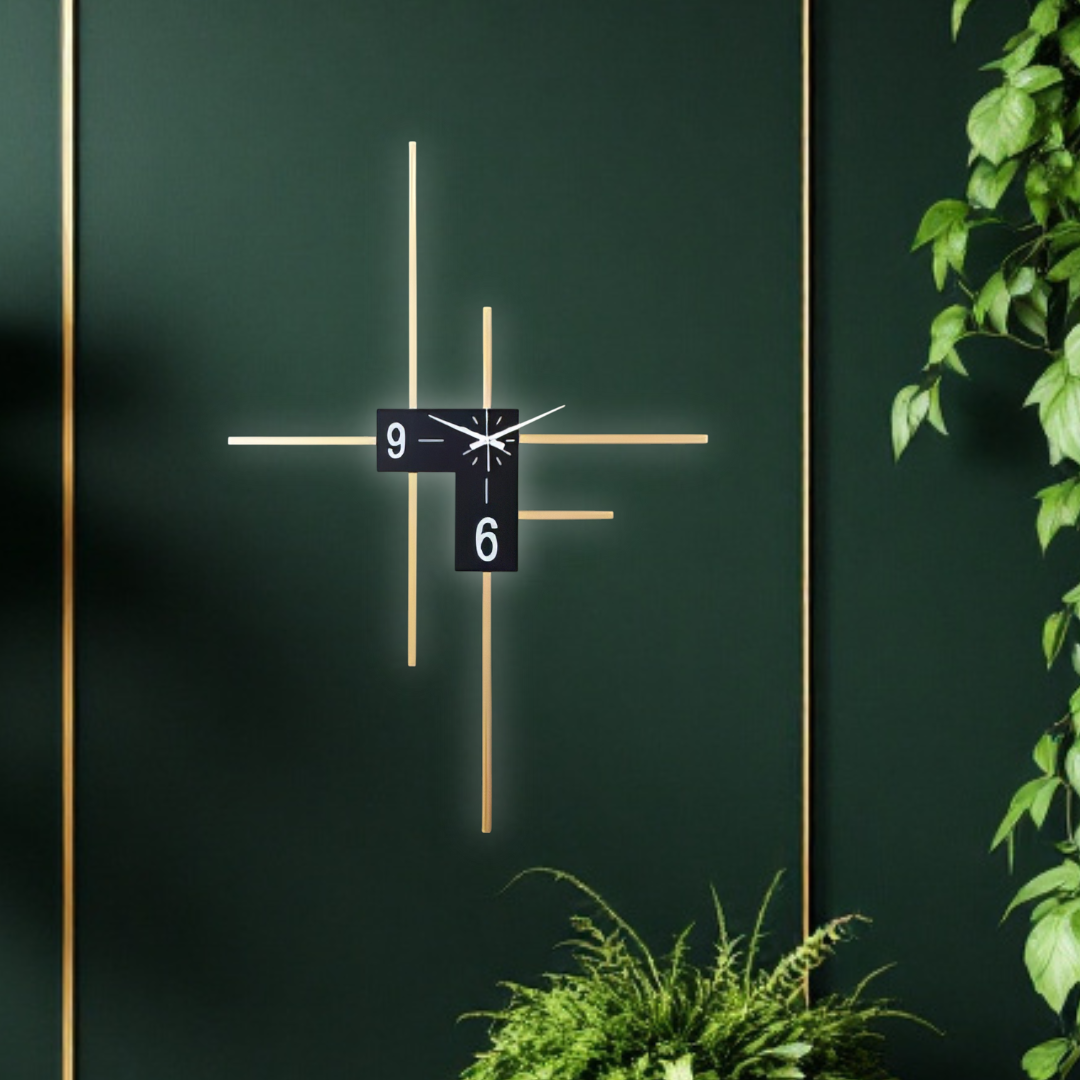 Aplica LED cu Ceas Lines Chrono AL279-A