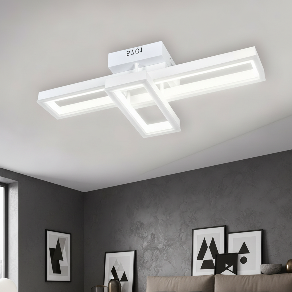 Lustra LED VION White Echivalent 300W Telecomanda