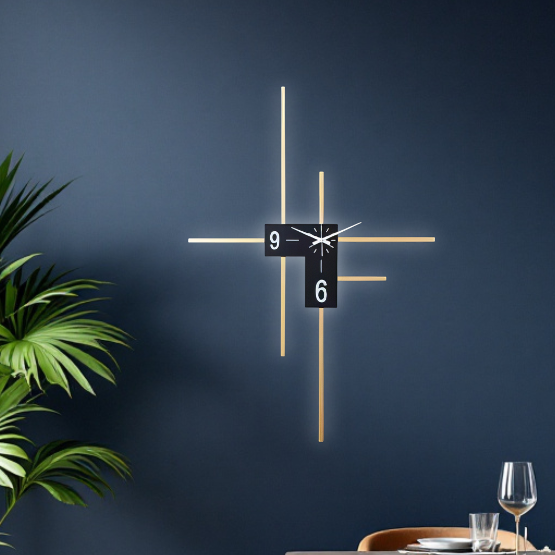 Aplica LED cu Ceas Lines Chrono AL279-A