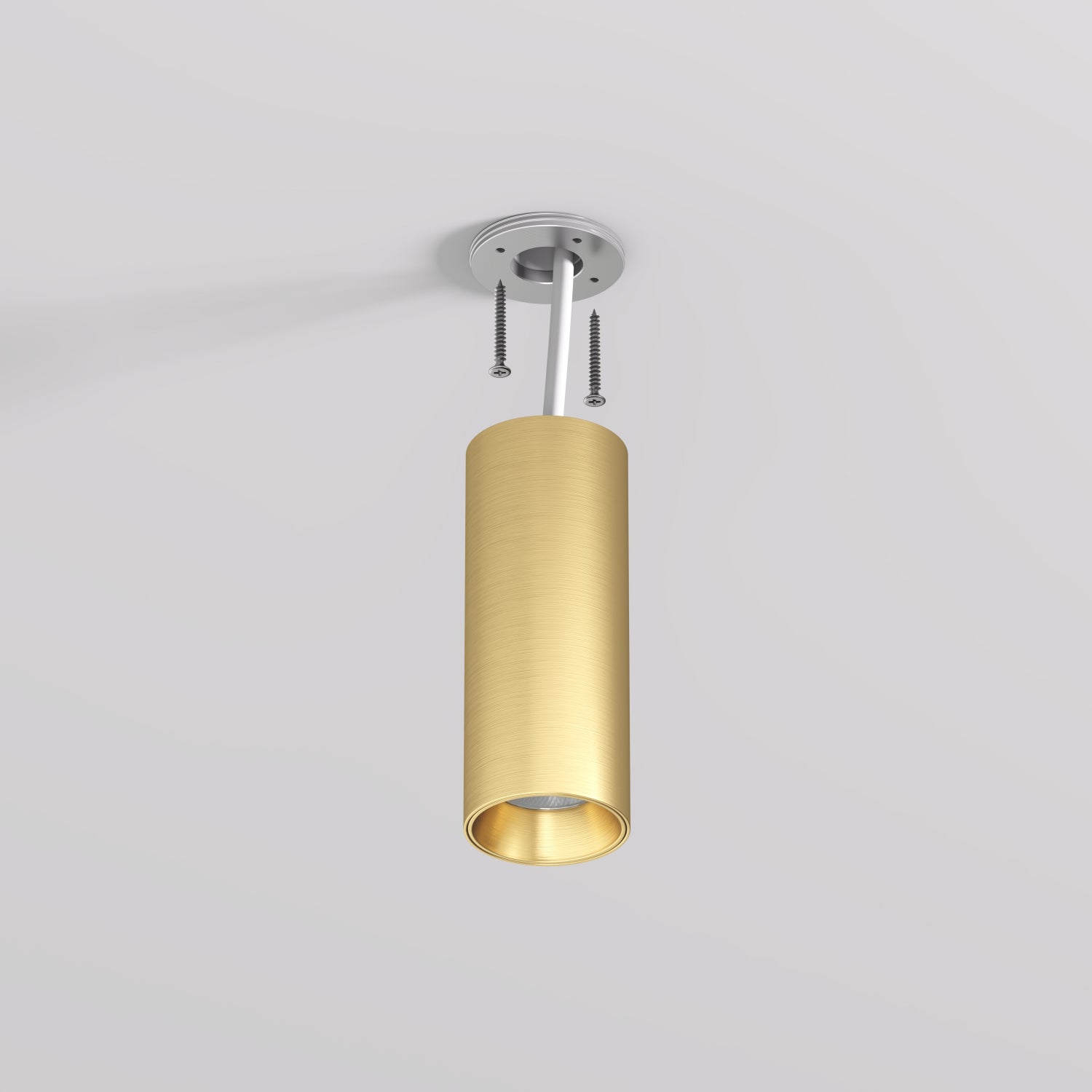 Spot LED SHINE TUBE Gold Aplicat Rotund 7W Premium Ø4.5 x H11.5 CM | CRI≥90 | 3000K