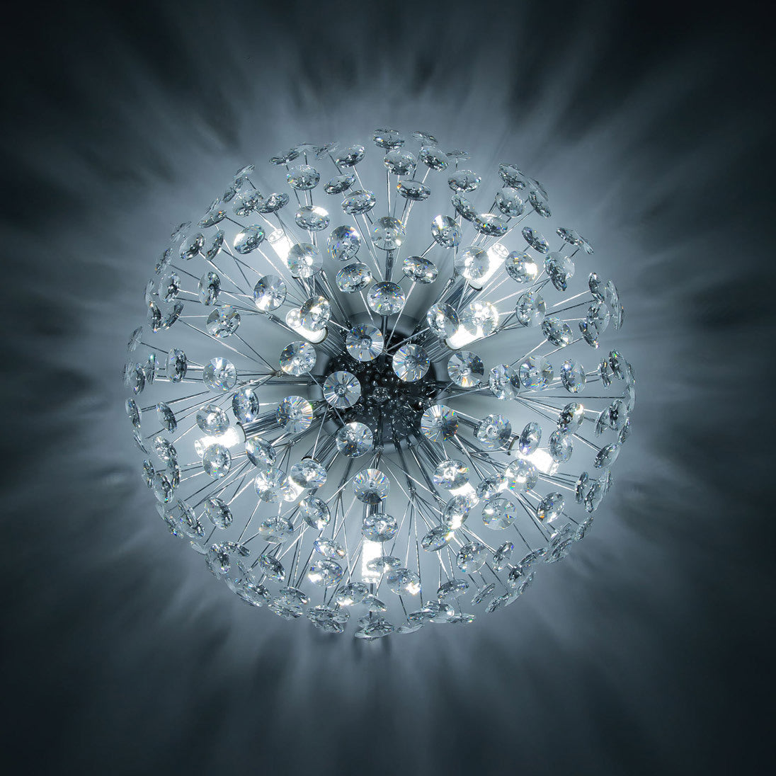 Lustra Aplicata Crystal Dandelion Silver