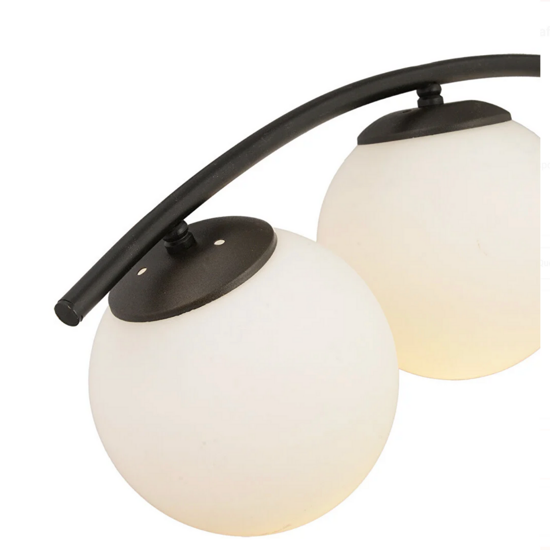 Lustra Abajur MAT BLACK ARQUE 5xE27