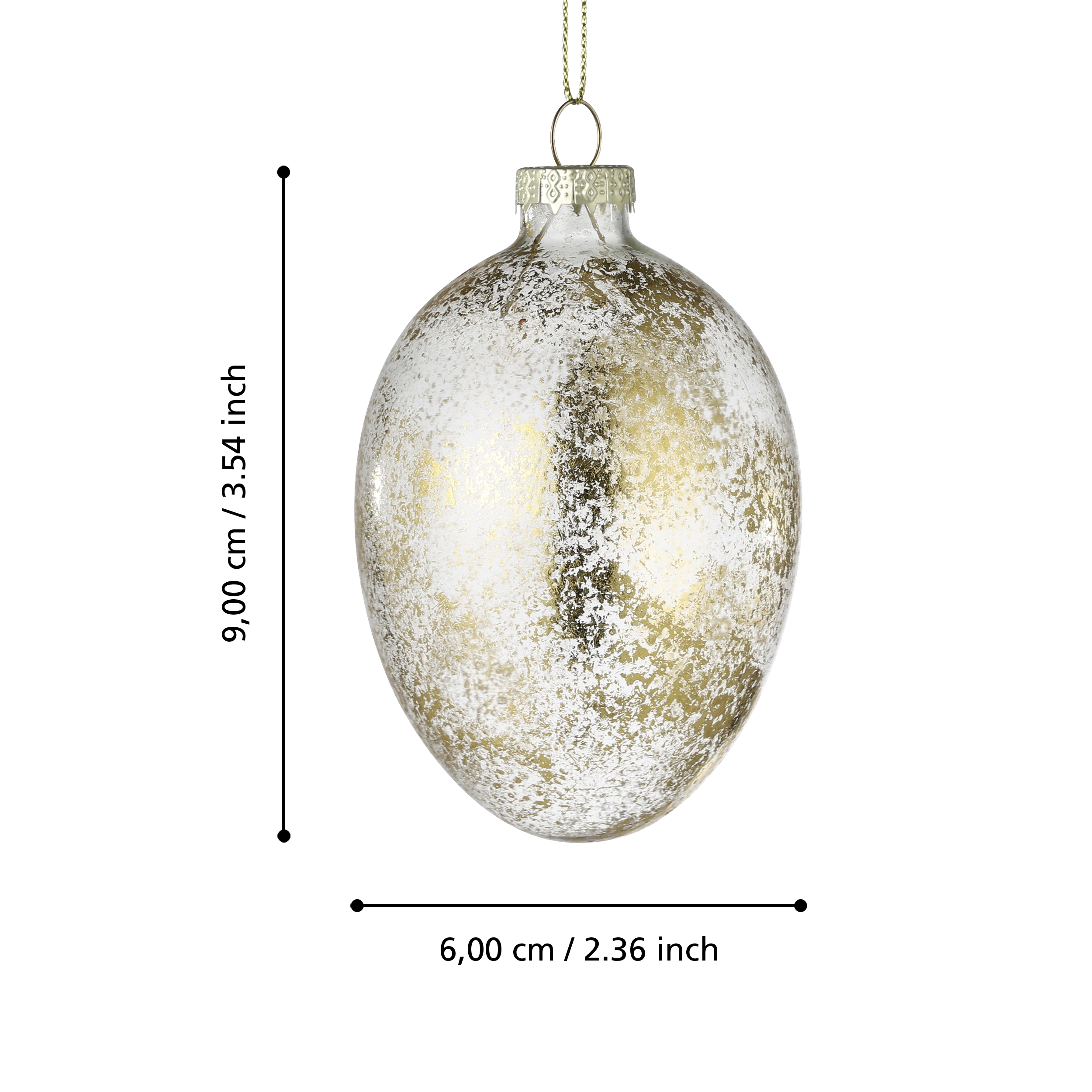 Set 12 Globuri Decorative Fintry Gold