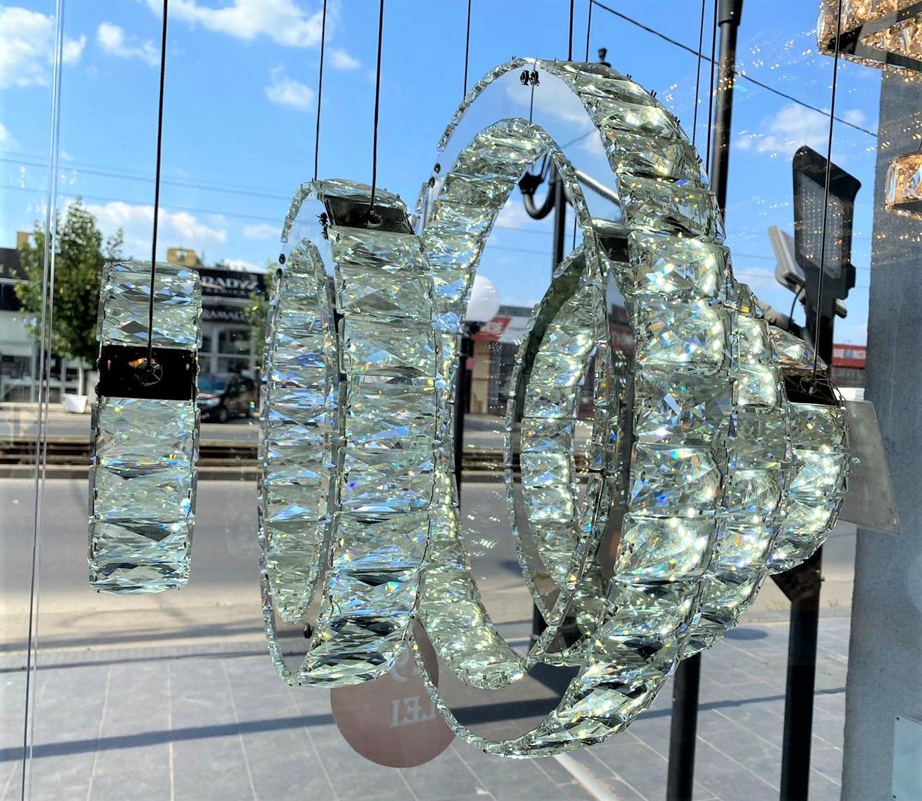 Lustra LED 87W Cristal 5 Segmente