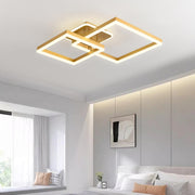 Lustra LED TWO SQUARE GOLD Echivalent 600W Telecomanda