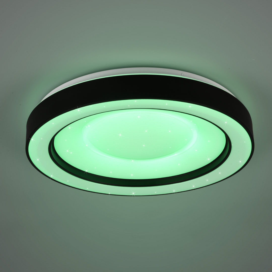 Lustra LED ARCO Black RGB-CCT Echivalent 200W Telecomanda