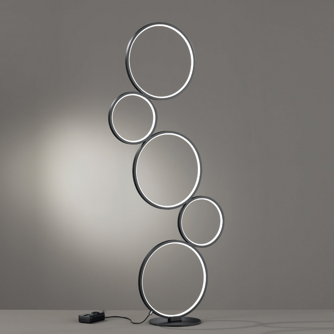 Lampadar LED PREMIUM 36W 115cm RONDO Black