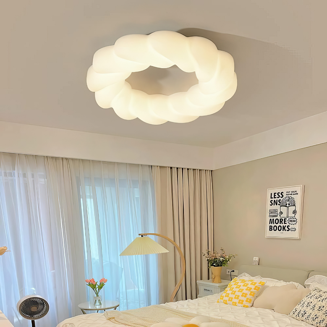 Lustra LED 120W Fluffy Cloud Telecomanda Echivalent 600W