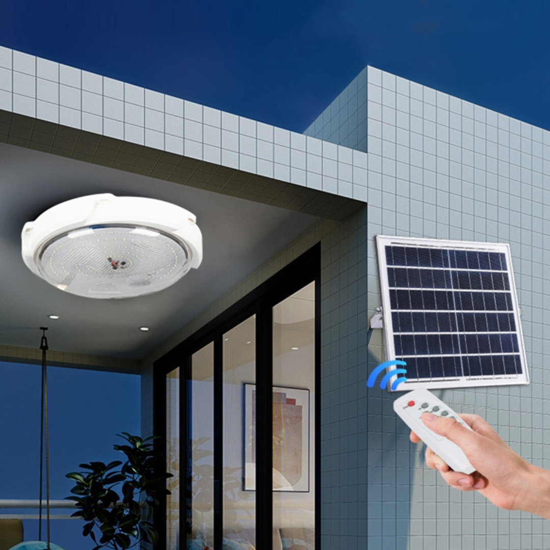 Aplica LED 60W cu Panou Solar si Telecomanda