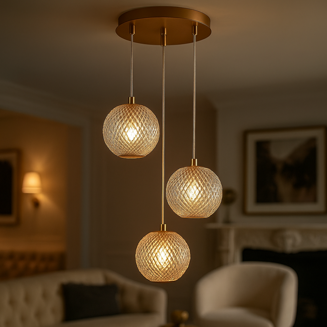 Lustra Abajur 3xG9 Cebolla Gold