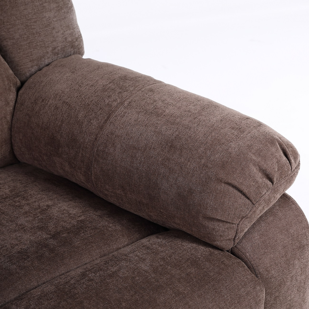 Fotoliu cu Masaj si Incalzire, Recliner Electric, Maro