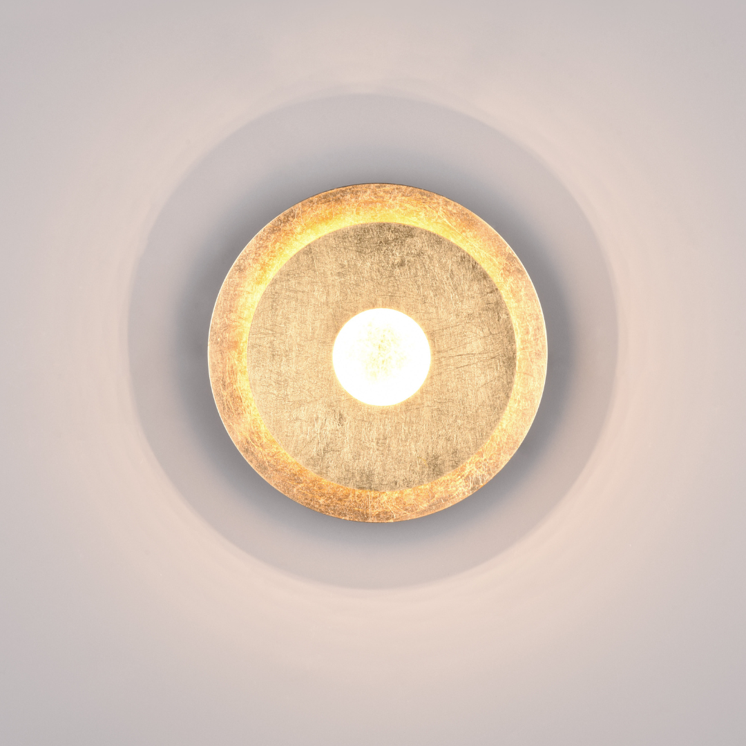 Aplica LED Luxury Round Gold LEANO