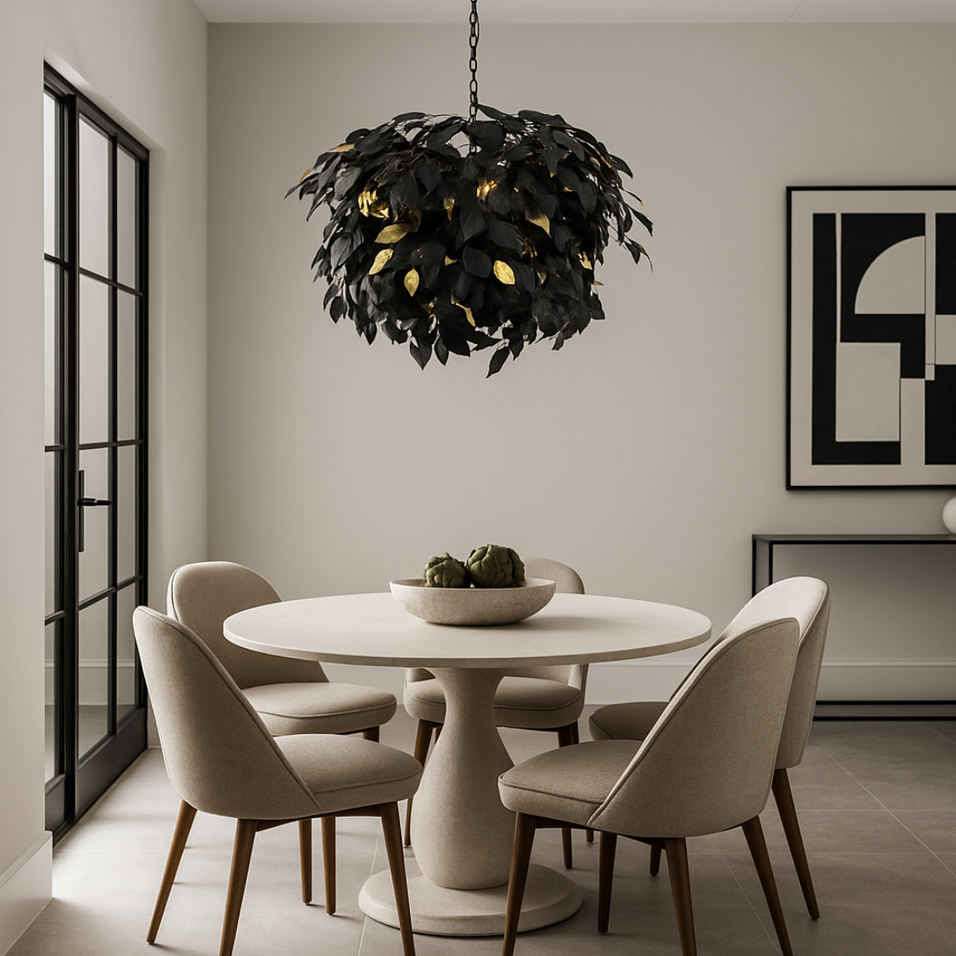 Lustra Suspendata Luxury LEAVY Black