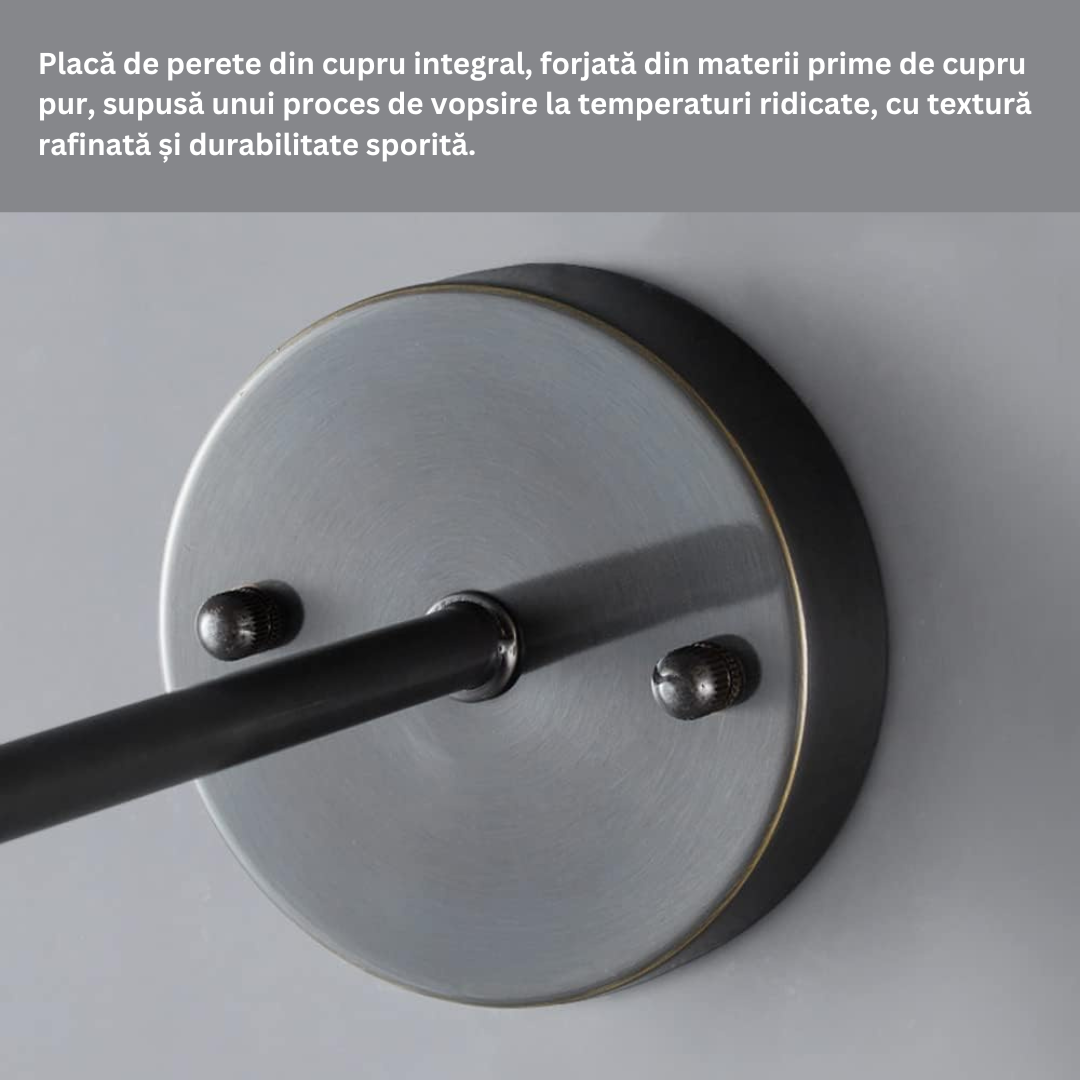 Aplica Ajustabila Nordic Style Black Abajur Mat NEAGRA / ABAJUR / APLICA PERETE Wall Light Fixtures